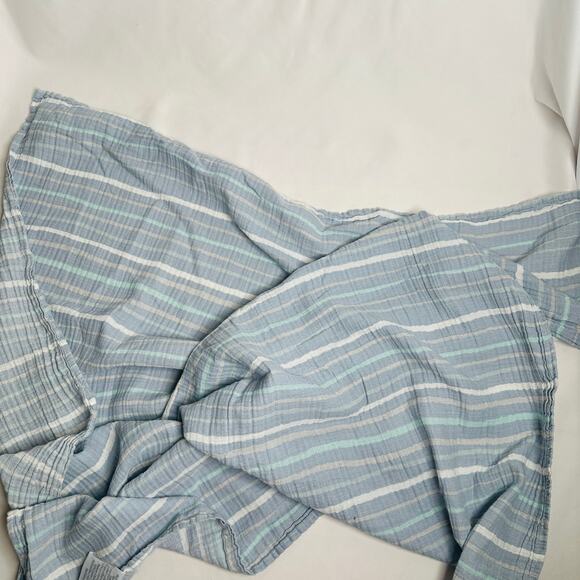 Patina Vie Baby 100% Cotton Striped Muslin Baby Swaddle Blanket - Picture 5 of 7